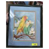 ORIGINAL WATERCOLOR PAINTING CECY TURNER LISTED