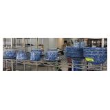 LOT OF RC CHINA SPONGEWARE LOOK BLUE & WHITE