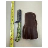 DAMASCUS STEEL FIXED BLADE KNIFE W SHEATH DAMASCUS STEEL FIXED BLADE KNIFE W SHEATH