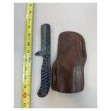 DAMASCUS STEEL FIXED BLADE KNIFE W SHEATH DAMASCUS STEEL FIXED BLADE KNIFE W SHEATH