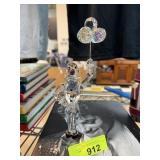 SIGNED CRYSTAL CLOWN SCULPTURE CHARLES CASTELLI SIGNED CRYSTAL CLOWN SCULPTURE CHARLES CASTELLI