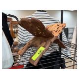 CARVED WOOD FOLDING BOOK HOLDER / STAND CARVED WOOD FOLDING BOOK HOLDER / STAND