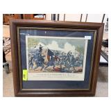 VINTAGE ENGRAVING PRINT CURRIER & IVES CIVIL WAR VINTAGE ENGRAVING PRINT CURRIER & IVES CIVIL WAR