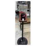 VINTAGE FLOOR STANDING COIN OP CANDY DISPENSER VINTAGE FLOOR STANDING COIN OP CANDY DISPENSER