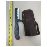 DAMASCUS STEEL FIXED BLADE KNIFE W SHEATH DAMASCUS STEEL FIXED BLADE KNIFE W SHEATH
