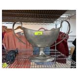 LARGE DOUBLE HANDLED TROPHY STYLE CENTERPIECE LARGE DOUBLE HANDLED TROPHY STYLE CENTERPIECE