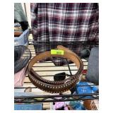 COW HIDE LEATHER RANGLER BELT COW HIDE LEATHER RANGLER BELT