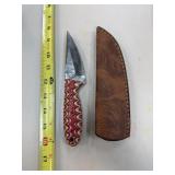 DAMASCUS STEEL FIXED BLADE KNIFE DAMASCUS STEEL FIXED BLADE KNIFE