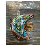 MURANO ART GLASS FISH PENDANT MURANO ART GLASS FISH PENDANT