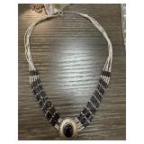 STERLING SILVER NATIVE AMERICAN NECKLACE STERLING SILVER NATIVE AMERICAN NECKLACE