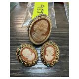 AMEDEO CAMEO RING & EARRINGS AMEDEO CAMEO RING & EARRINGS