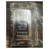 .999 SILVER 5 OUNCES BULLION BAR .999 SILVER 5 OUNCES BULLION BAR