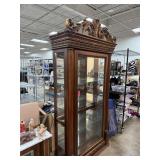 LARGE CURIO GLASS CABINET NICE