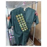 VINTAGE BOY SCOUTS SHIRT 1960S W PATCHES LOOK RARE