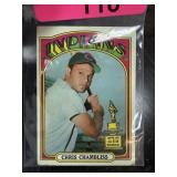 1972 TOPPS CHRIS CHAMBLISS ROOKIE BASEBALL CARD