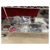 CONTENTS OF SHELF LG LOT GUITAR ITEMS NEW ETC
