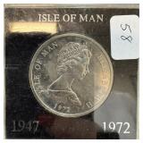 1972 ISLE OF MAN 25 SILVER WEDDING ANNIVERSARY
