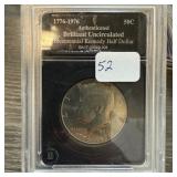 1976 BICENTENNIAL BU JFK HALF DOLLAR