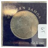 1967 WESTERN SAMOA COMMEMORATIVE TALA