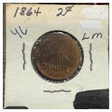 1863 2 CENT PIECE