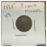 1865 3 CENT NICKEL