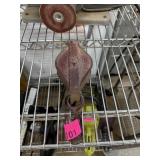 VINTAGE METAL PULLEY