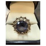 14K GOLD & ALEXANDRITE RING 3.5G