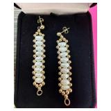 14K GOLD & FRESHWATER PEARL EARRINGS