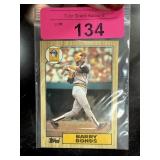 1987 TOPPS BARRY BONDS ROOKIE BASEBALL CARD