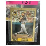 1987 TOPPS BARRY BONDS ROOKIE BASEBALL CARD