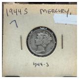 1944-S MERCURY SILVER DIME