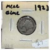 1923 MERCURY SILVER DIME