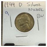 1955-D JEFFERSON SILVER WAR NICKEL BU