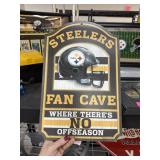 PITTSBURGH STEELERS FAN CAVE SIGN