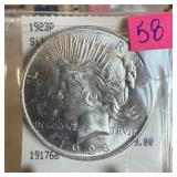 1923 PEACE SILVER DOLLAR HIGH GRADE 1923 PEACE SILVER DOLLAR HIGH GRADE