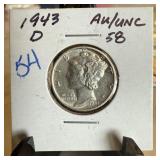 1943-D MERCURY SILVER DIME 1943-D MERCURY SILVER DIME