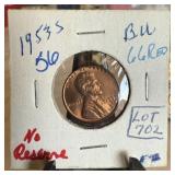 1953-S WHEAT PENNY CENT HIGH GRADE 1953-S WHEAT PENNY CENT HIGH GRADE