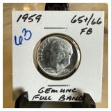 1959 ROOSEVELT SILVER DIME BETTER GRADE 1959 ROOSEVELT SILVER DIME BETTER GRADE