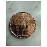 1 OZ COPPER BULLION PROOF ROUND STANDING LIBERTY 1 OZ COPPER BULLION PROOF ROUND STANDING LIBERTY