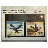 MEXICO 1346-7 MINT SET 1984 BIRD COMM ISSUE STAMPS MEXICO 1346-7 MINT SET 1984 BIRD COMM ISSUE STAMPS