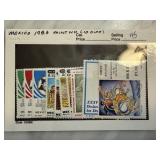 MEXICO 1983 MINT NH 10 DIFF STAMPS MEXICO 1983 MINT NH 10 DIFF STAMPS