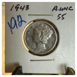 1943 MERCURY SILVER DIME 1943 MERCURY SILVER DIME