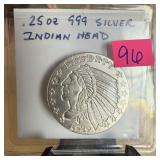 .999 SILVER INDIAN HEAD BULLION COIN .999 SILVER INDIAN HEAD BULLION COIN