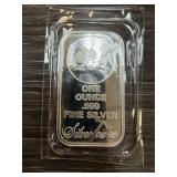 1 OZ .999 SILVER BULLION BAR SILVERTOWNE 1 OZ .999 SILVER BULLION BAR SILVERTOWNE