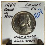 1959 JEERSON NICKEL RARE HIGH GRADE 1959 JEERSON NICKEL RARE HIGH GRADE