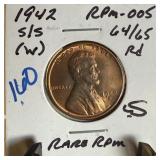 1942-S/S WHEAT PENNY CENT RPM-005 1942-S/S WHEAT PENNY CENT RPM-005