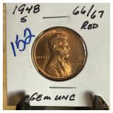 1948-S WHEAT PENNY CENT UNC 1948-S WHEAT PENNY CENT UNC