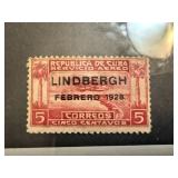 CUBA C2 MINT OG SCARCE 1928 LINDBERGH AIRMAIL CUBA C2 MINT OG SCARCE 1928 LINDBERGH AIRMAIL