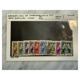 GERMAN OCC CZECH 1942 OFF ISSUE SET OF 9 GERMAN OCC CZECH 1942 OFF ISSUE SET OF 9