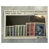 GERMAN OCC OF CZECH .. UNUSED 10 1942 WWII ISSUE GERMAN OCC OF CZECH .. UNUSED 10 1942 WWII ISSUE